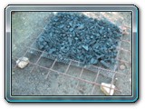 014-base is posed on 4 rocks which later will be removed