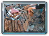 045-layers of clay soaked paper applied to form air tight wa