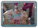 053-adding several layers of clay paper to chimney for stren