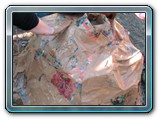 054-when fired paper will burn and only clay layers will be 